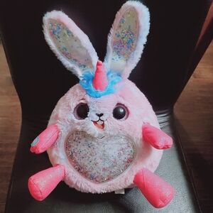 ZURU Unicorn Pink Sparkles Bunny Rainbocorn Jelly Shake Plush Toy